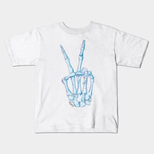 Peace Skeleton Kids T-Shirt